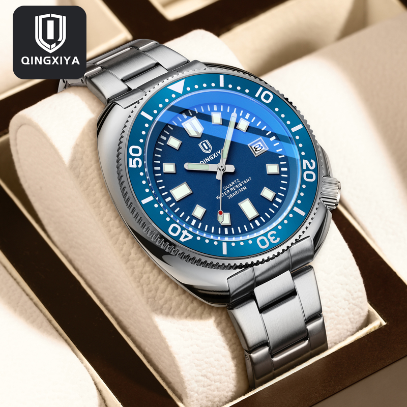 Luxury Watch Investment - QINGXIYA брендовые модные классические синие кварцевые