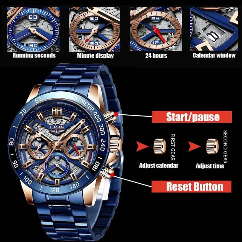 Часы наручные LIGE Мужские ква – обзор и цена Luxury Watch Magazine