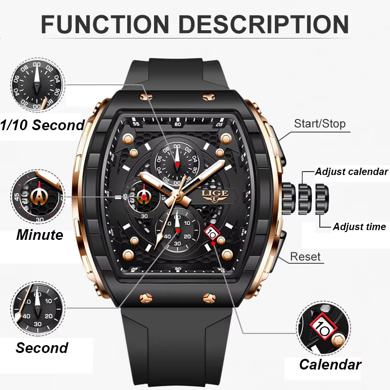 LIGE — элитные мужские часы, к – обзор и цена Luxury Watch Investment